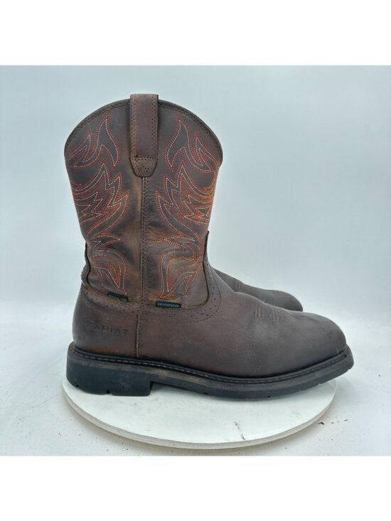 Ariat Sierra Delta Men Size 10.5D Brown Leather Steel Toe Waterproof Work Boot main image 14